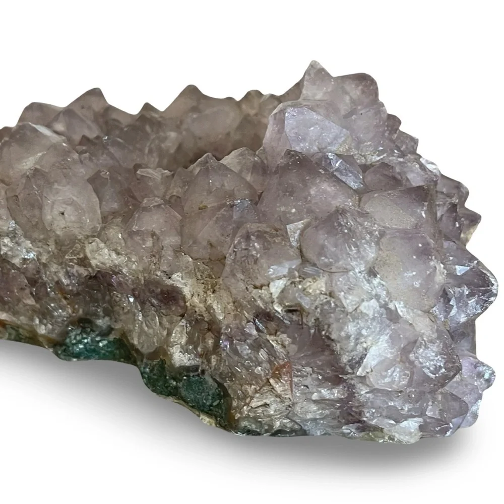 Natural Amethyst Crystal Cluster Tea Light Candle Holder